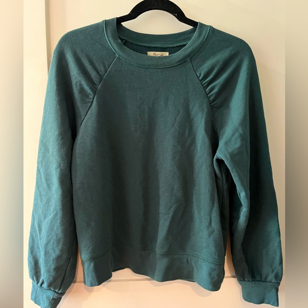 Madewell green sweatshirt